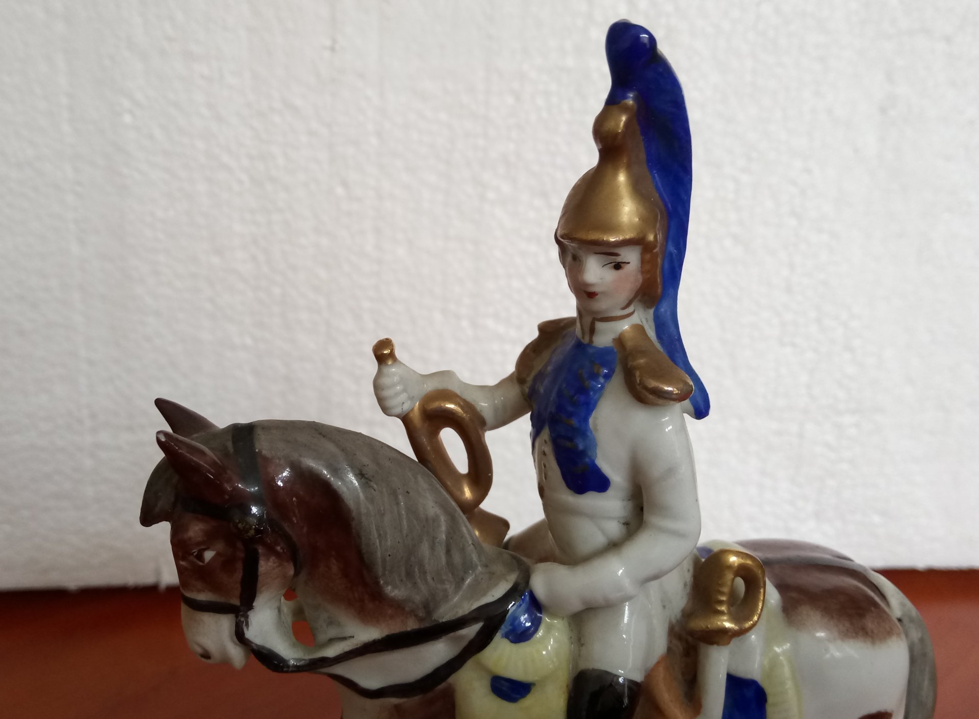 Gwardzista Cesarski na koniu.